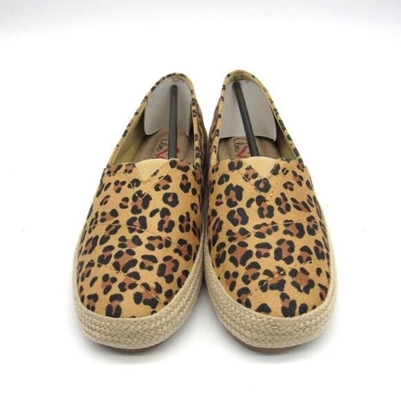 Mia Amore Memory Foam Women's Freedom Espadrilles in Brown Leopard Sz 6.5 - Picture 2 of 8